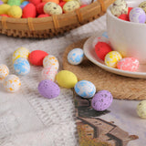 50x Easter Foam Eggseaster Artificial Eggs for Home Home Garden Decor Crafts white egg spots