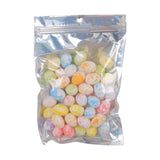 50x Easter Foam Eggseaster Artificial Eggs for Home Home Garden Decor Crafts white egg spots