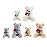 Kids Valentines Day Gifts Home Decor Anniversary Gifts Cute Bear Plush Dolls Gray 25cm