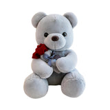 Kids Valentines Day Gifts Home Decor Anniversary Gifts Cute Bear Plush Dolls Gray 50cm