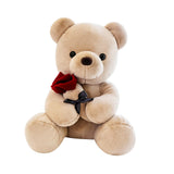 Kids Valentines Day Gifts Home Decor Anniversary Gifts Cute Bear Plush Dolls Brown 25cm