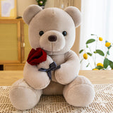 Kids Valentines Day Gifts Home Decor Anniversary Gifts Cute Bear Plush Dolls Brown 50cm