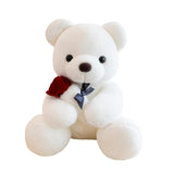 Kids Valentines Day Gifts Home Decor Anniversary Gifts Cute Bear Plush Dolls White 25cm