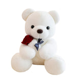 Kids Valentines Day Gifts Home Decor Anniversary Gifts Cute Bear Plush Dolls White 50cm