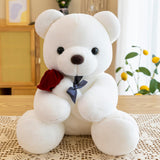 Kids Valentines Day Gifts Home Decor Anniversary Gifts Cute Bear Plush Dolls White 50cm