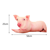 Cute 3D Pig Hug Pillow Throw Pillow Cushion Bed Pillow for Housewarming Gift 50x25cm