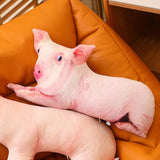 Cute 3D Pig Hug Pillow Throw Pillow Cushion Bed Pillow for Housewarming Gift 50x25cm