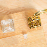 Maxbell 5xEmpty Car Diffuser Empty Pendant Perfume Bottle Auto Perfume Diffuser Bottle Gold
