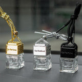 Maxbell 6xEmpty Car Diffuser Empty Pendant Perfume Bottle Auto Perfume Diffuser Bottle Gold