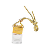 Maxbell 2xEmpty Car Diffuser Empty Pendant Perfume Bottle Auto Perfume Diffuser Bottle Gold