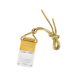 Maxbell 5xEmpty Car Diffuser Empty Pendant Perfume Bottle Auto Perfume Diffuser Bottle Gold
