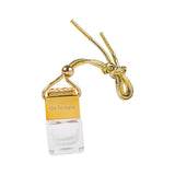Maxbell 3xEmpty Car Diffuser Empty Pendant Perfume Bottle Auto Perfume Diffuser Bottle Gold