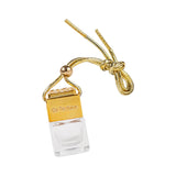 Maxbell 2xEmpty Car Diffuser Empty Pendant Perfume Bottle Auto Perfume Diffuser Bottle Gold