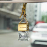 Maxbell 3xEmpty Car Diffuser Empty Pendant Perfume Bottle Auto Perfume Diffuser Bottle Gold