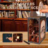 Book Nooks Kits for Dollhouse Bookstore DIY Miniature Dollhouse Booknooks Kits style A