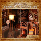 Book Nooks Kits for Dollhouse Bookstore DIY Miniature Dollhouse Booknooks Kits style A