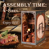 Book Nooks Kits for Dollhouse Bookstore DIY Miniature Dollhouse Booknooks Kits style A