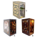 Book Nooks Kits for Dollhouse Bookstore DIY Miniature Dollhouse Booknooks Kits style A