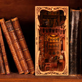 Book Nooks Kits for Dollhouse Bookstore DIY Miniature Dollhouse Booknooks Kits style B