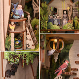 Book Nooks Kits for Dollhouse Bookstore DIY Miniature Dollhouse Booknooks Kits style C