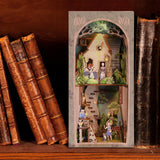 Book Nooks Kits for Dollhouse Bookstore DIY Miniature Dollhouse Booknooks Kits style C