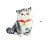 Realistic Cat Toy Tail Movable Kids Valentines Day Gifts for Sofa Car Office Style C