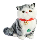 Realistic Cat Toy Tail Movable Kids Valentines Day Gifts for Sofa Car Office Style C