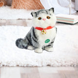 Realistic Cat Toy Tail Movable Kids Valentines Day Gifts for Sofa Car Office Style C