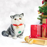 Realistic Cat Toy Tail Movable Kids Valentines Day Gifts for Sofa Car Office Style C