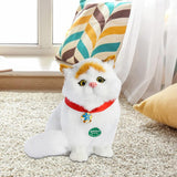 Realistic Cat Toy Tail Movable Kids Valentines Day Gifts for Sofa Car Office Style D