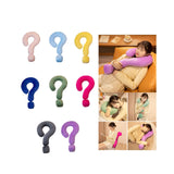 Soft Throw Pillow Lightweight Question Mark Pillow for Office Girls Bedroom Pink