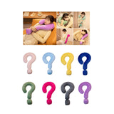 Soft Throw Pillow Lightweight Question Mark Pillow for Office Girls Bedroom Pink