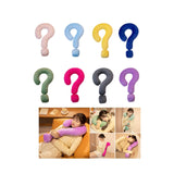 Soft Throw Pillow Lightweight Question Mark Pillow for Office Girls Bedroom Pink