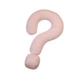 Soft Throw Pillow Lightweight Question Mark Pillow for Office Girls Bedroom Pink