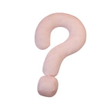 Soft Throw Pillow Lightweight Question Mark Pillow for Office Girls Bedroom Pink