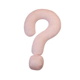 Soft Throw Pillow Lightweight Question Mark Pillow for Office Girls Bedroom Pink