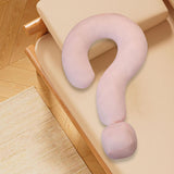 Soft Throw Pillow Lightweight Question Mark Pillow for Office Girls Bedroom Pink
