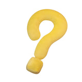 Soft Throw Pillow Lightweight Question Mark Pillow for Office Girls Bedroom Yellow