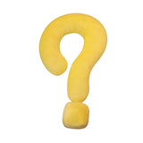 Soft Throw Pillow Lightweight Question Mark Pillow for Office Girls Bedroom Yellow