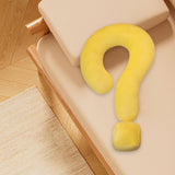 Soft Throw Pillow Lightweight Question Mark Pillow for Office Girls Bedroom Yellow