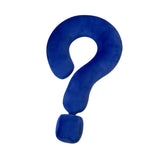 Soft Throw Pillow Lightweight Question Mark Pillow for Office Girls Bedroom Blue