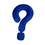 Soft Throw Pillow Lightweight Question Mark Pillow for Office Girls Bedroom Blue