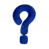 Soft Throw Pillow Lightweight Question Mark Pillow for Office Girls Bedroom Blue
