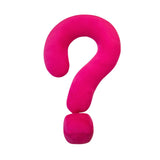 Soft Throw Pillow Lightweight Question Mark Pillow for Office Girls Bedroom Rose Red