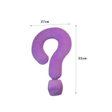 Soft Throw Pillow Lightweight Question Mark Pillow for Office Girls Bedroom Purple