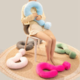 Soft Throw Pillow Lightweight Question Mark Pillow for Office Girls Bedroom Purple