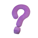 Soft Throw Pillow Lightweight Question Mark Pillow for Office Girls Bedroom Purple