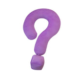 Soft Throw Pillow Lightweight Question Mark Pillow for Office Girls Bedroom Purple