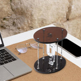 Tensegrity Table Gravity Modern Desktop Ornament for Table Bedroom Kids Gift Brown