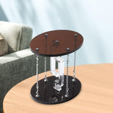 Tensegrity Table Gravity Modern Desktop Ornament for Table Bedroom Kids Gift Brown